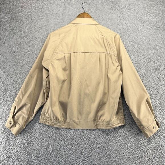 Vintage London Fog Jacket Men's 38 Brown Zip Crop Boxy Talon Reebes 70s 80s Work - Picture 9 of 11